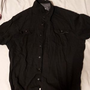 BLack XL wrangler button up shirt